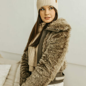 czapka damska ze wzorem winter