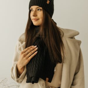 szalik damski ze wzorem winter