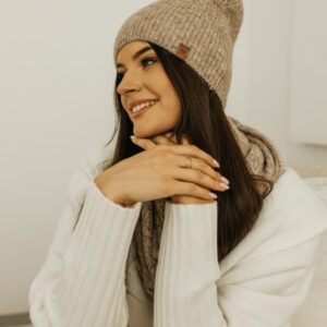 czapka damska ze ściągaczem winter