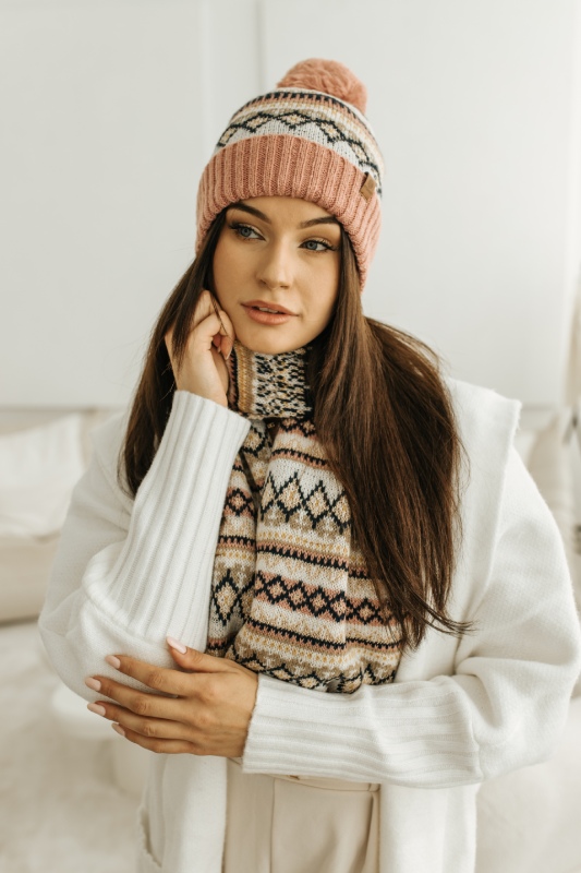 szalik damski we wzory winter