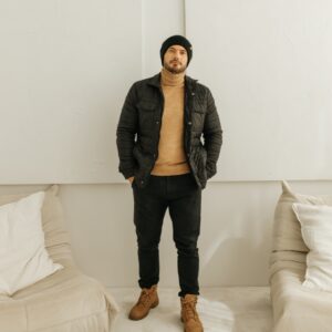 wywijana czapka męska winter