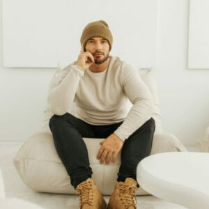 czapka męska ze ściągaczem winter