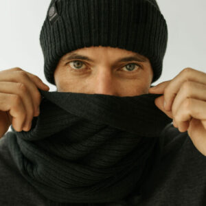 czapka męska ze ściągaczem winter