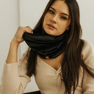 welurowy komin damski winter