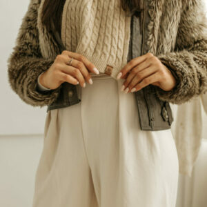 szalik damski ze wzorem winter