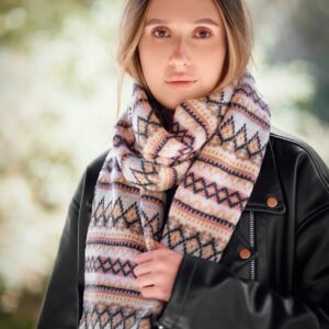 szalik damski we wzory winter