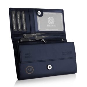 portfel damski grawerowany basic