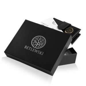 portfel męski classic z grawerowanymi inicjałami