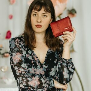 portfel damski croco