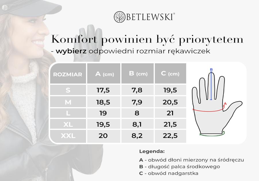 rękawiczki damskie bella