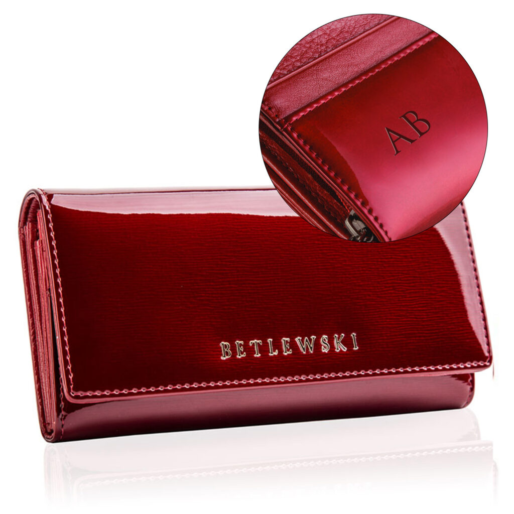 portfel damski royal z grawerowanymi inicjałami