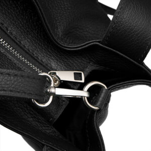 skórzana torebka shopper flame