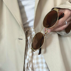 metalowe owalne okulary przeciwsłoneczne sunlit betlewski®