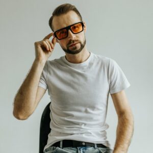 duże kwadratowe okulary przeciwsłoneczne uniseks glow betlewski®