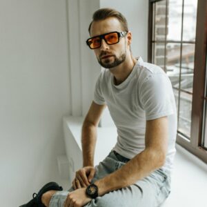 duże kwadratowe okulary przeciwsłoneczne uniseks glow betlewski®