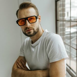 duże kwadratowe okulary przeciwsłoneczne uniseks glow betlewski®