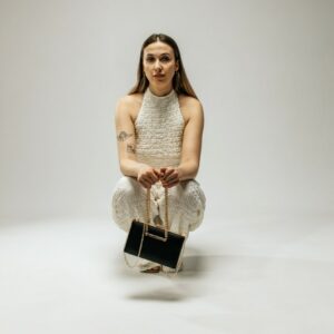 prostokątna kopertówka na łańcuszku twinkle