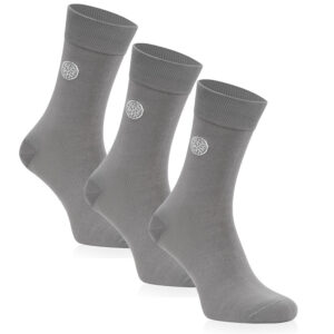 3 pary jednokolorowych skarpetek comfy grafitowy, 43 46