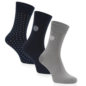 zestaw 3 par skarpet w kropki comfy wielokolorowy, 39 42