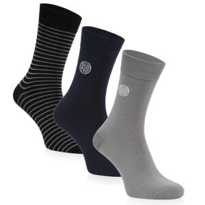 3 pary skarpetek w paski comfy wielokolorowy, 39 42