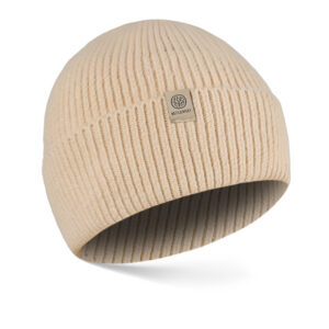 czapka damska z angorą winter kremowy