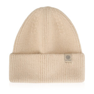 czapka damska z angorą winter kremowy