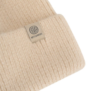 czapka damska z angorą winter kremowy
