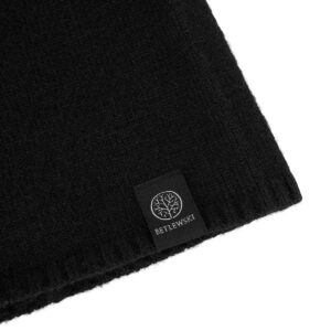 czapka damska wełniana winter czarny