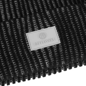 czapka męska melanżowa winter czarny