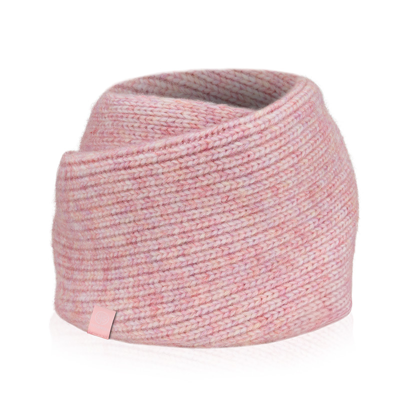 komin damski winter różowy