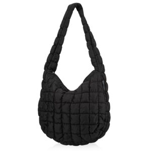 torebka damska pikowana cloudy czarny