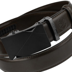 brązowy automatyczny pasek męski elite brązowy, 105