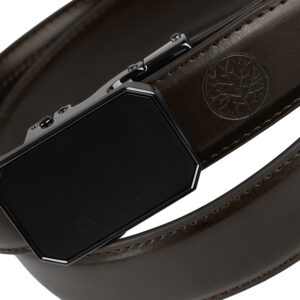 skórzany pasek męski elite ciemnobrązowy