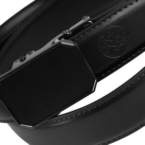 skórzany pasek męski elite czarny