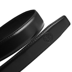 skórzany pasek męski elite czarny