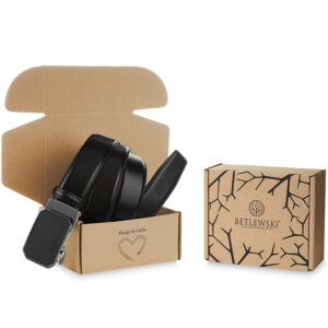 skórzany pasek męski elite czarny