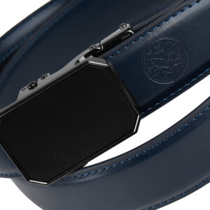 granatowy skórzany pasek męski elite