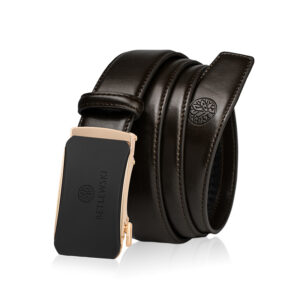 skórzany brązowy pasek męski elite