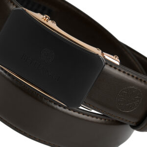 skórzany brązowy pasek męski elite