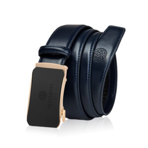 skórzany pasek męski granatowy elite