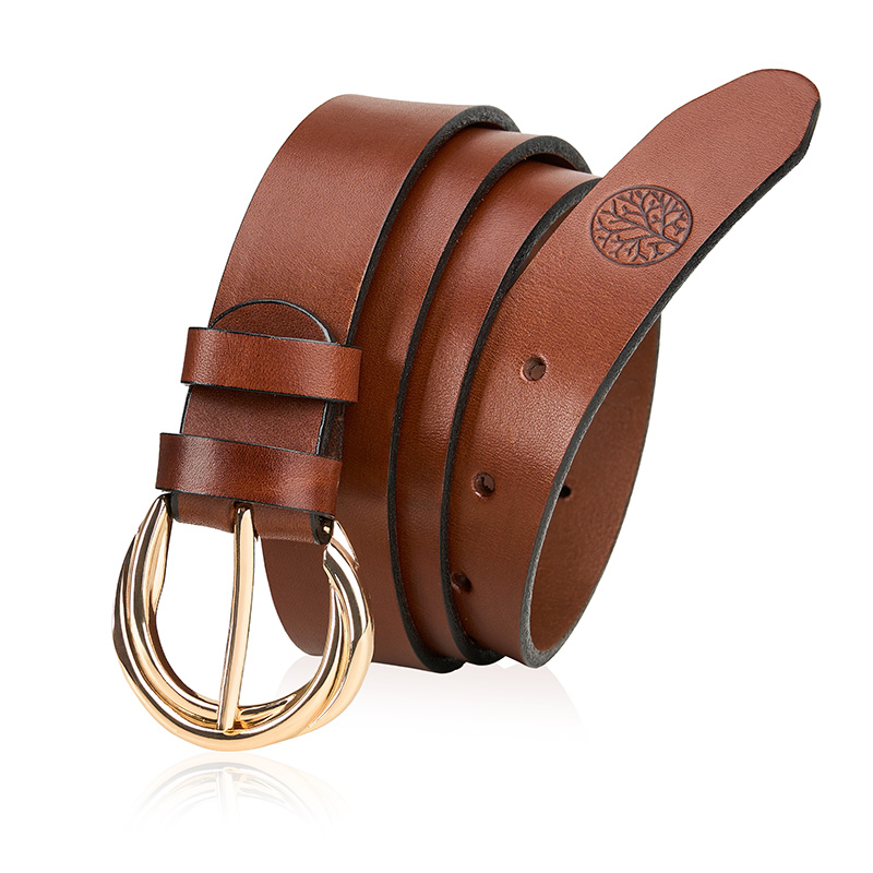 skórzany pasek damski gaia (kopia) czarny, 75