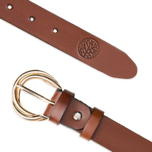 skórzany pasek damski gaia (kopia) czarny, 75