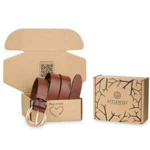 skórzany pasek damski gaia (kopia) czarny, 75