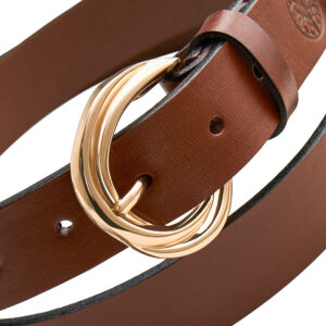 skórzany pasek damski gaia (kopia) czarny, 75