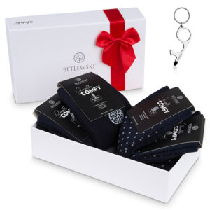 praktyczny zestaw skarpet comfy na prezent z brelokiem