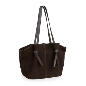 zamszowa torebka na ramię lea