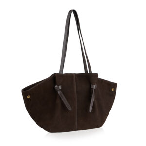 zamszowa torebka na ramię lea