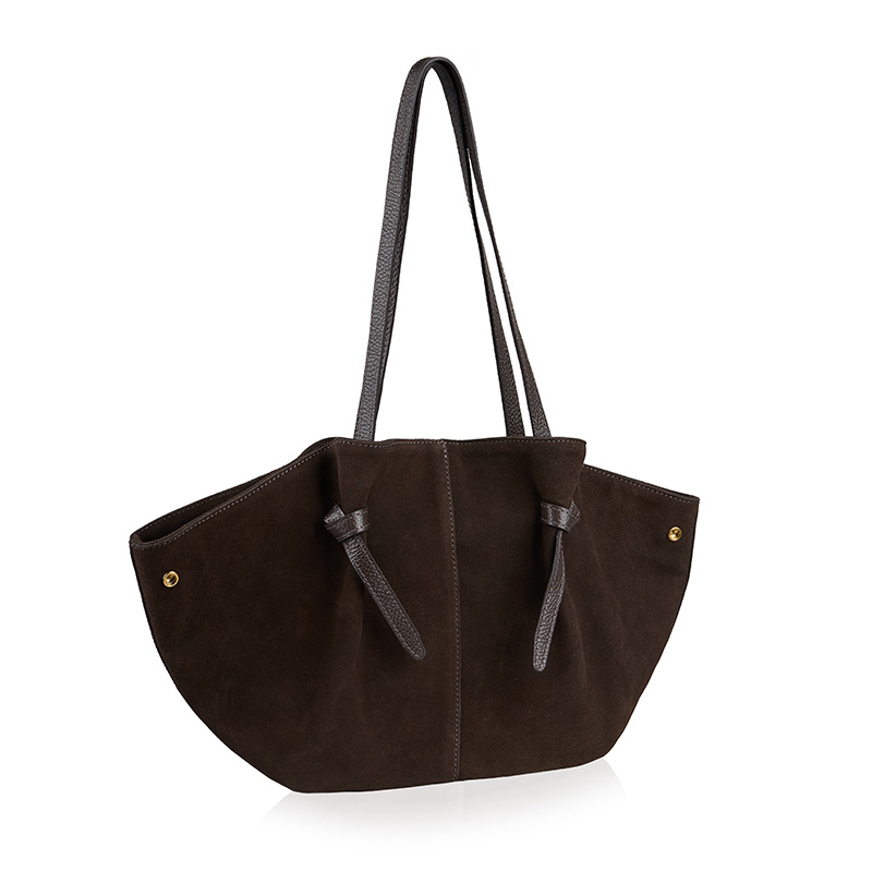 zamszowa torebka na ramię lea