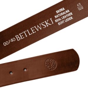 pasek damski brązowy skórzany cynthia