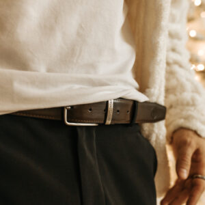 dwukolorowy pasek męski elite